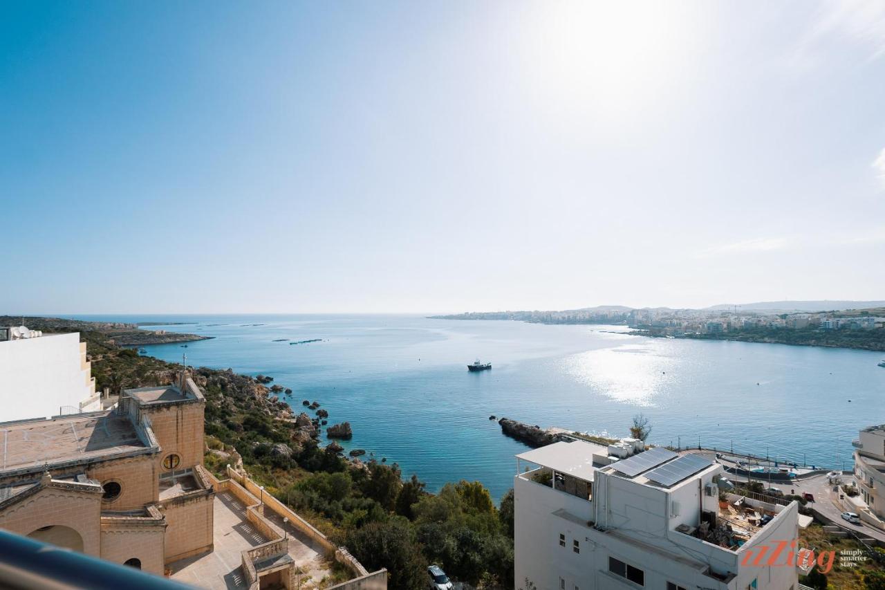 Апартаменти Insta Worthy Gorgeous Seaview Penthouse Сент-Полс-Бей Екстер'єр фото